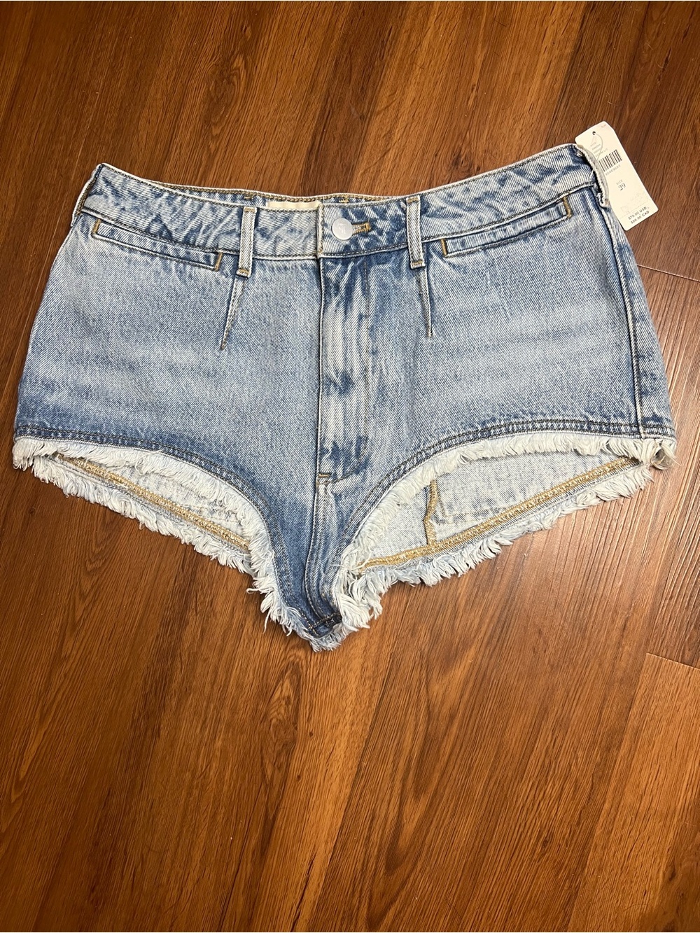 Anthropologie Pilcro Size 29 Pitched Micro Denim Shorts Blue Jean NEW - Picture 4 of 7